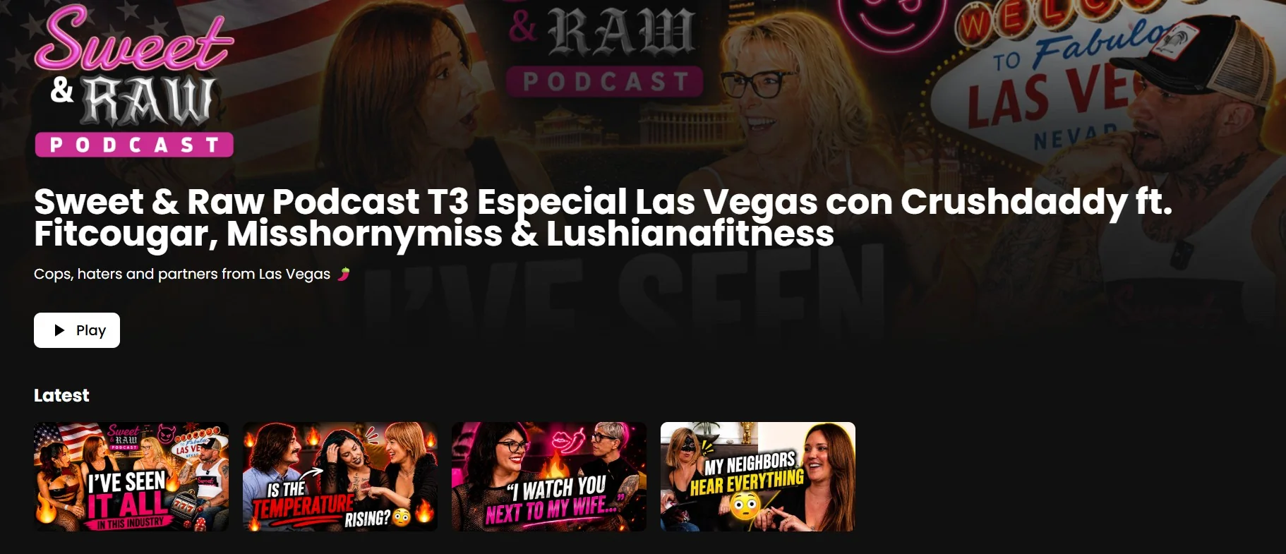 Original content and podcast section